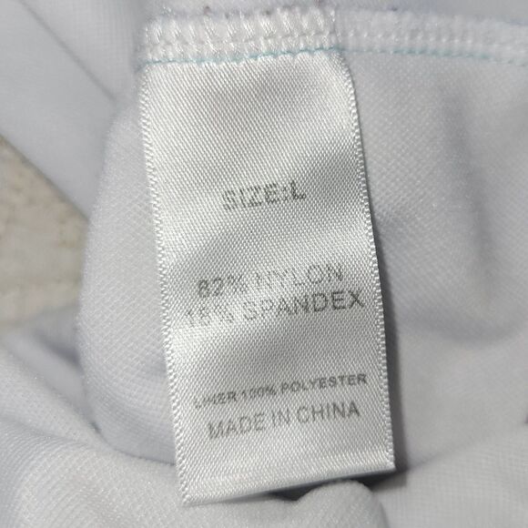 Girls Size Large Mermaid Scale Swimsuit with Ruffle - Picture 2 of 2